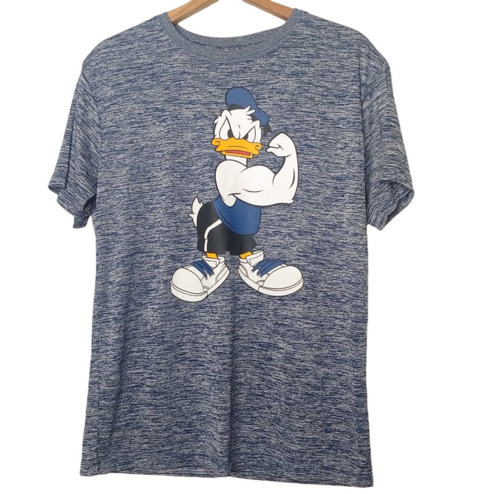 Disney Donald Duck Graphic Tee - Heather Blue